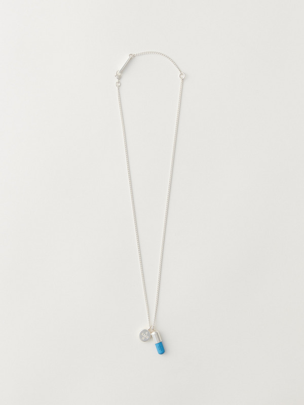 アクセサリー AMBUSH amblemflowertextured necklace AMBUSH Rose Flower Metal Silver Gold Charm Pendant Necklace