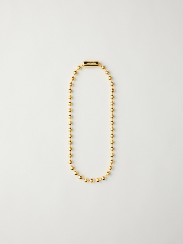 BALL CHAIN SHORT NECKLACE L