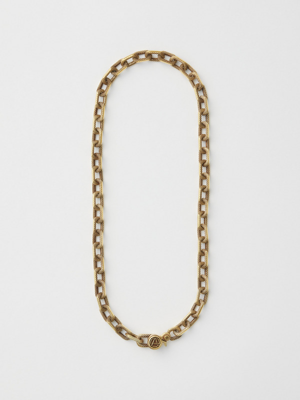 SMALL TEXTURED CHAIN NECKLACE