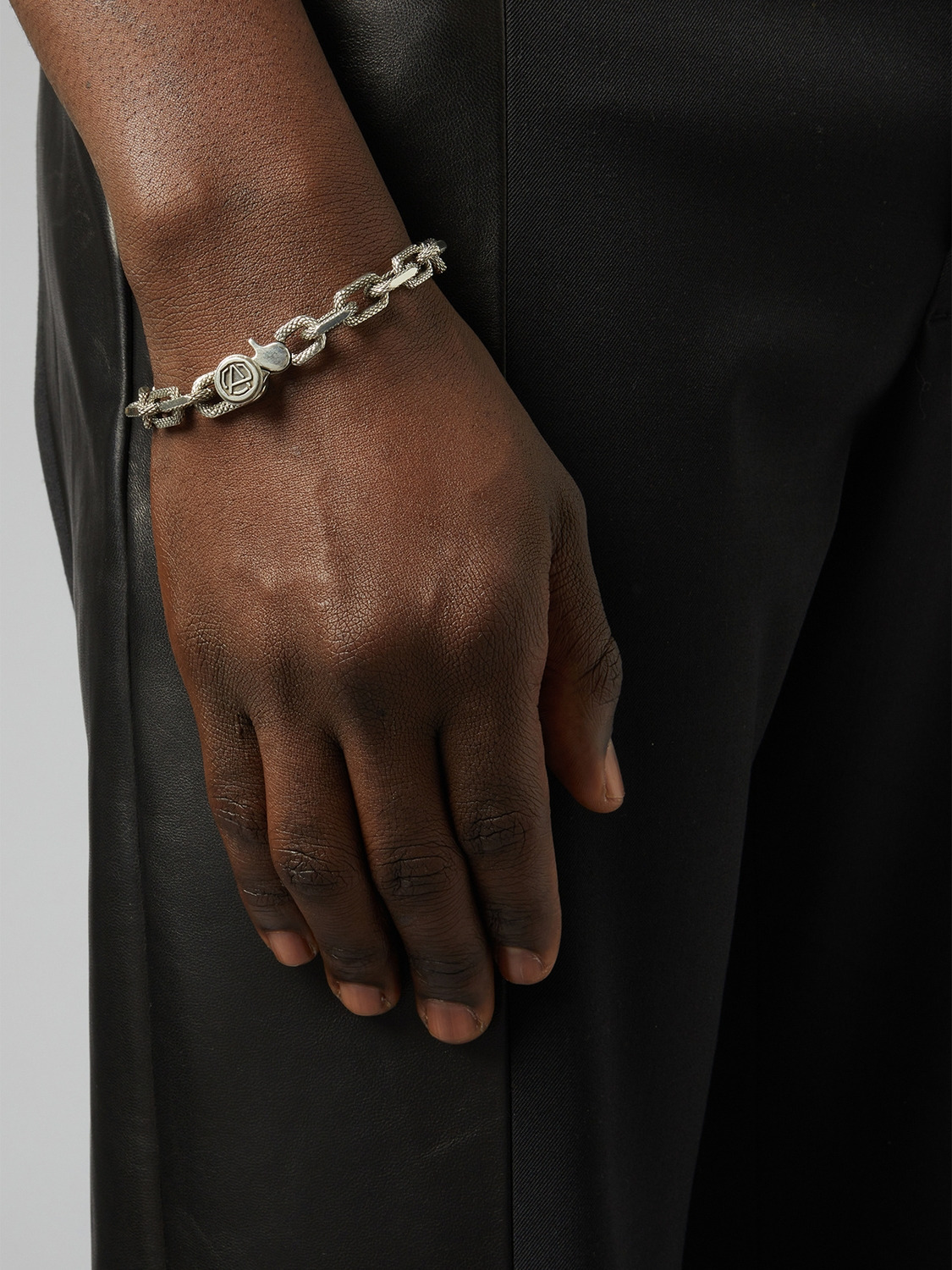 SMALL TEXTURED CHAIN BRACELET 詳細画像 Gold 2
