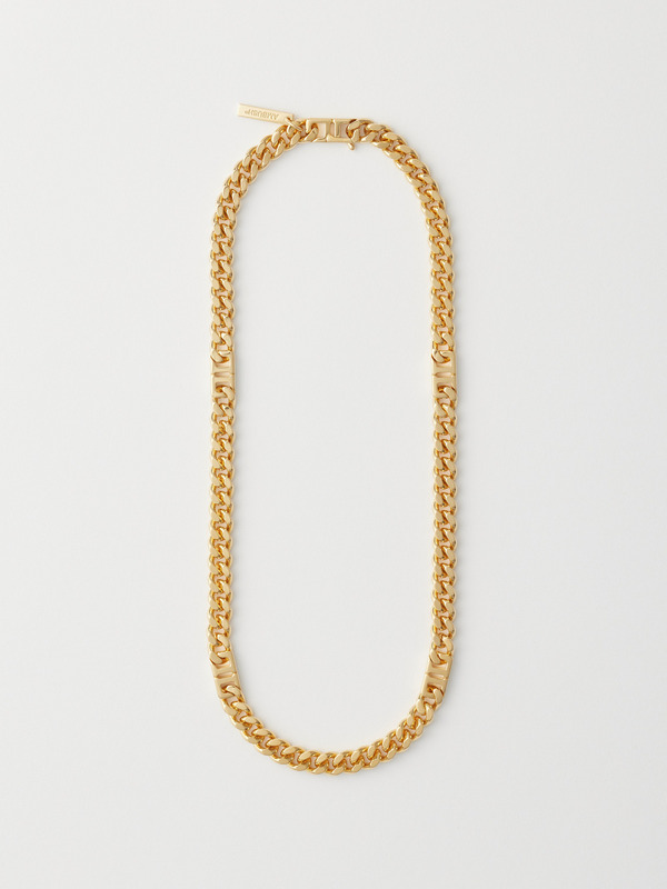 MONOGRAM LINK CHAIN NECKLACE Ｌ