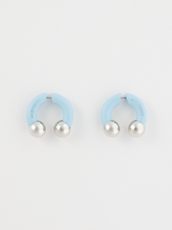 COLORED BARBELL EARRINGS S