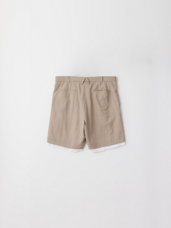 MENS LAYERED SUIT SHORT PANTS