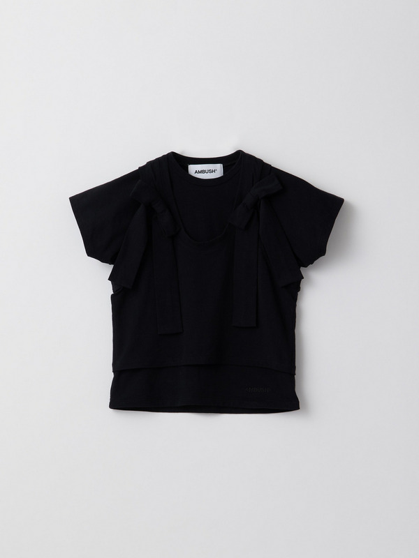 ささみ様　24AW-25SS アンブッシュ　RIBBON T-SHIRT AMBUSH(アンブッシュ) 通販サイト 【LAYERED RIBBON BABY T-SHIRT】