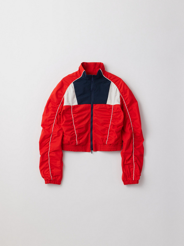 CROPPED PANELED TRACK JACKET
