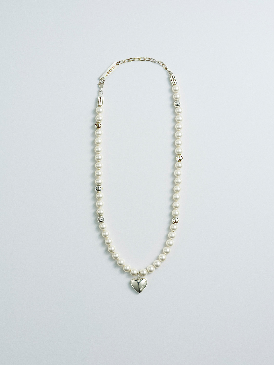 HEART CHARM PEARL CHOKER 詳細画像 Gold 1