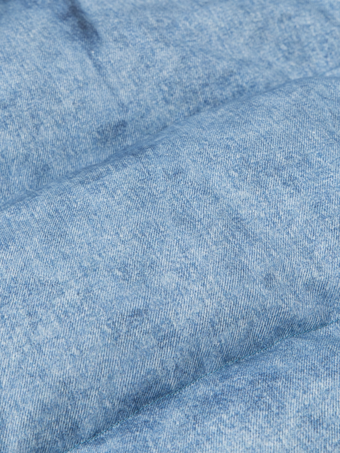 CROPPED DIGITAL PRINT DENIM PUFFER JACKET 詳細画像 L.Blue 3