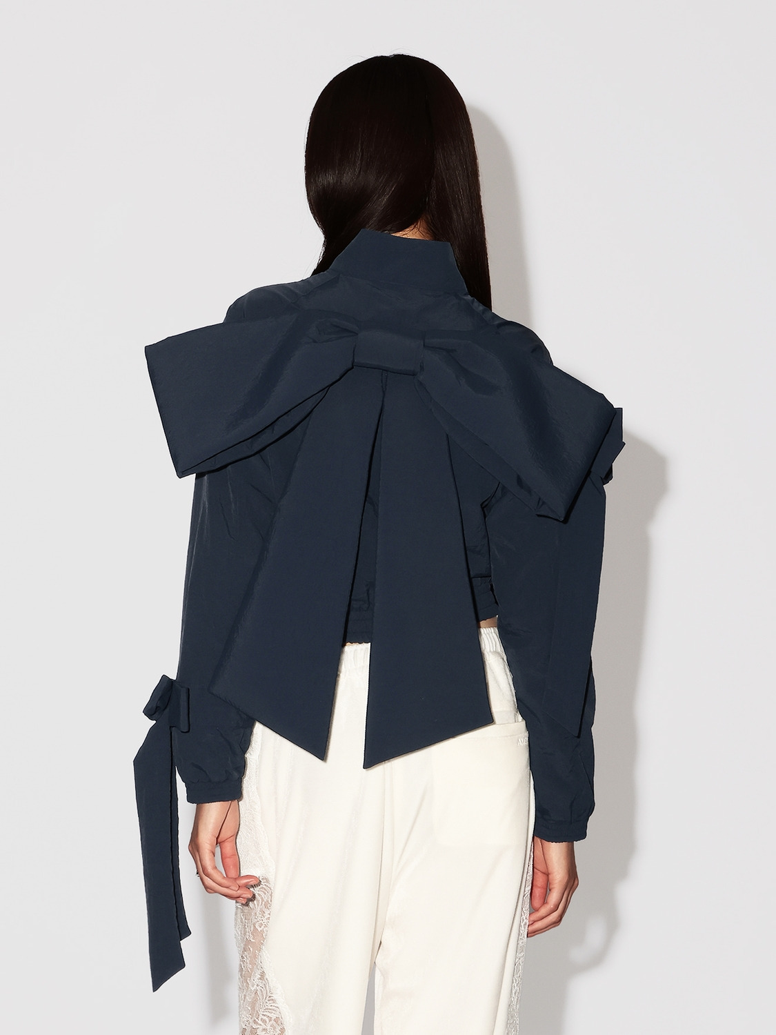 RIBBON NYLON TRACK JACKET 詳細画像 Navy 5