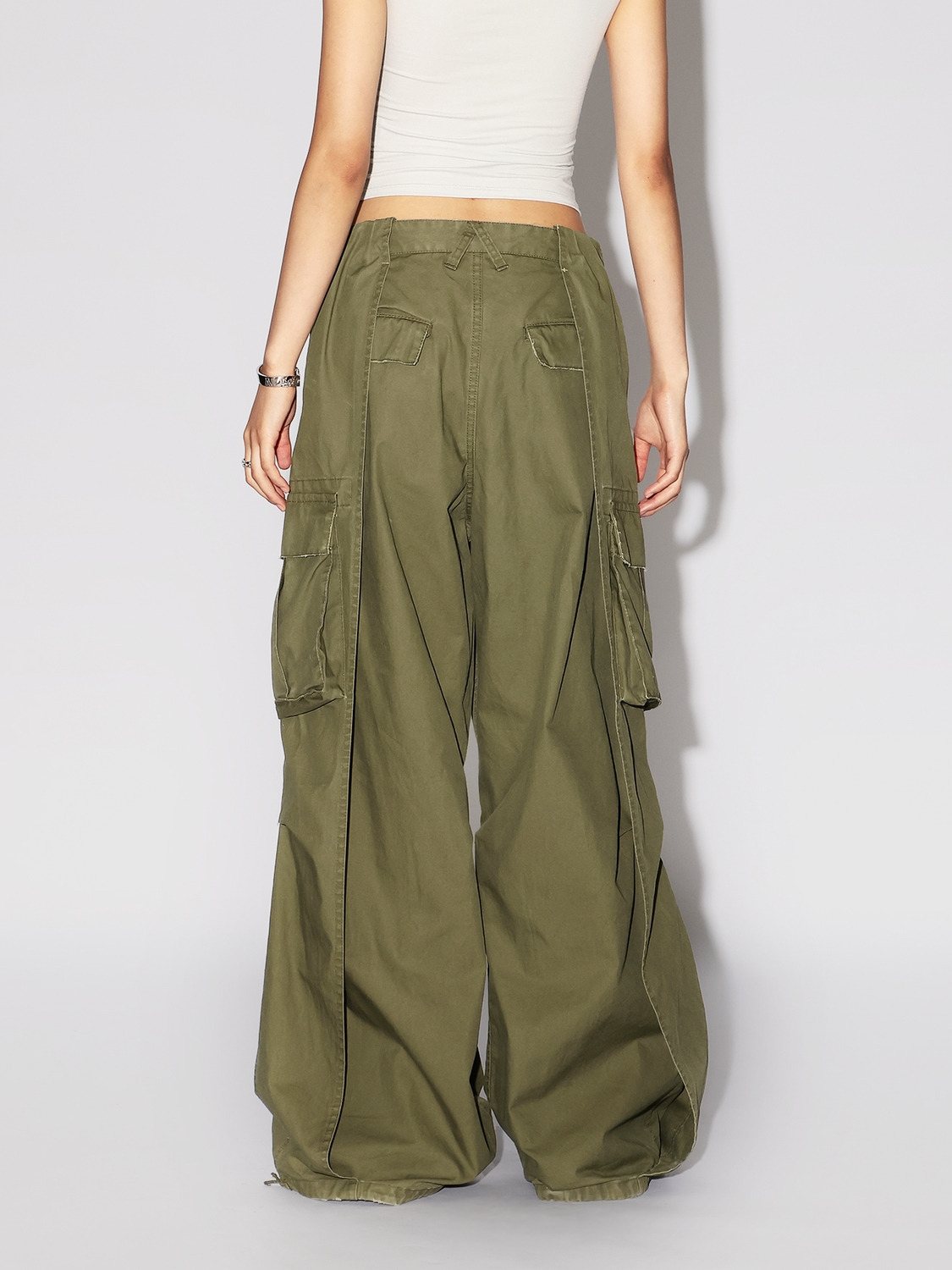 SIDE WRAP CARGO PANTS 詳細画像 Khaki 3