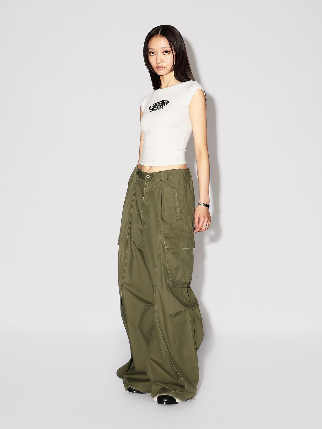 SIDE WRAP CARGO PANTS 詳細画像 Khaki 5