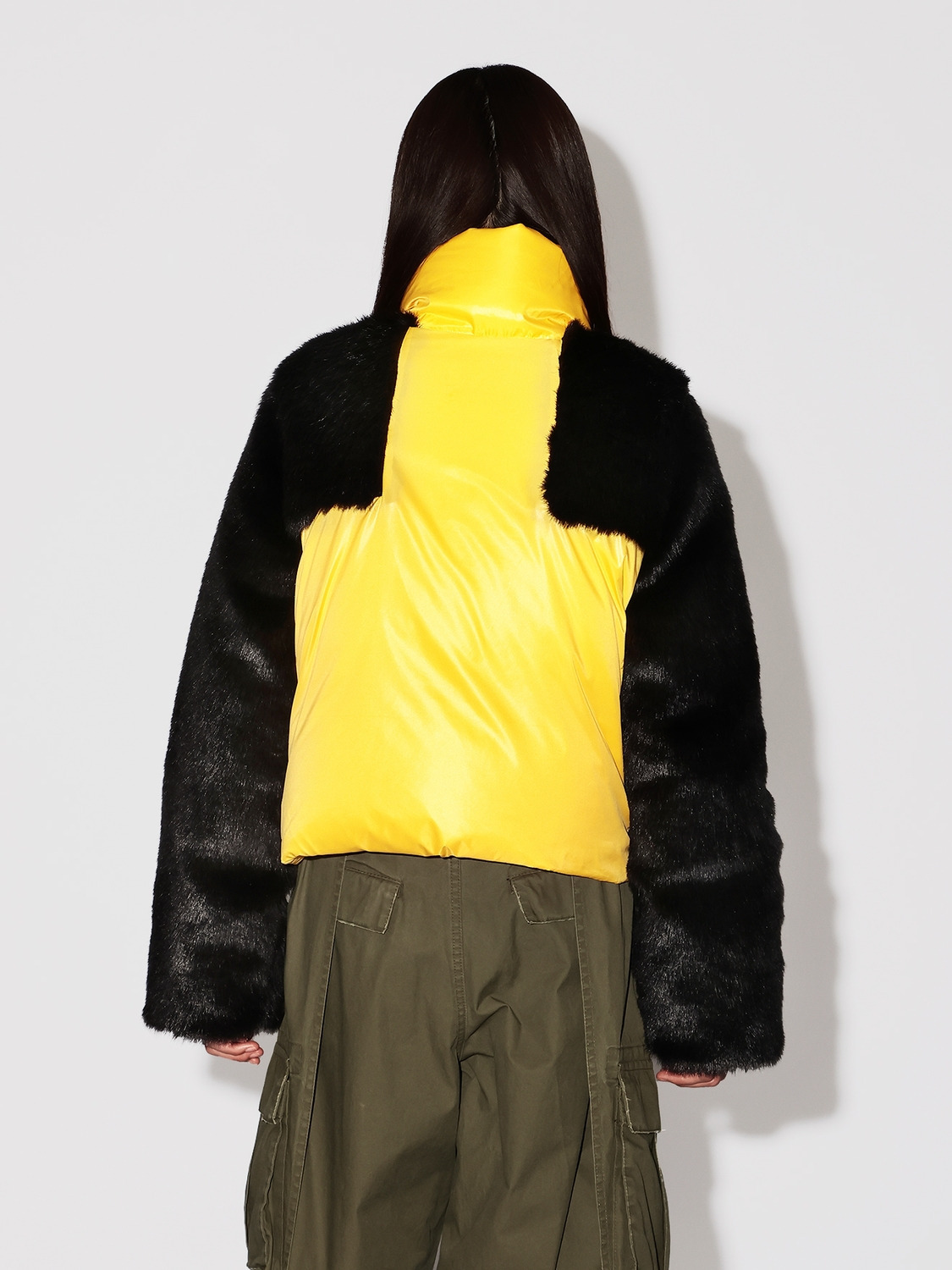 CROPPED FUR PUFFER JACKET 詳細画像 Yellow 4