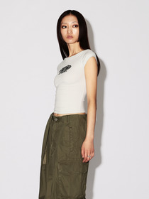 BOAT NECK FITTED T-SHIRT 詳細画像