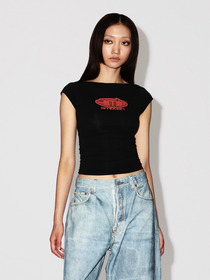 BOAT NECK FITTED T-SHIRT 詳細画像