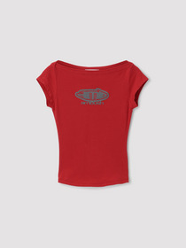 BOAT NECK FITTED T-SHIRT 詳細画像