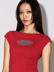 BOAT NECK FITTED T-SHIRT 詳細画像