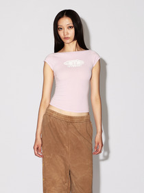 BOAT NECK FITTED T-SHIRT 詳細画像