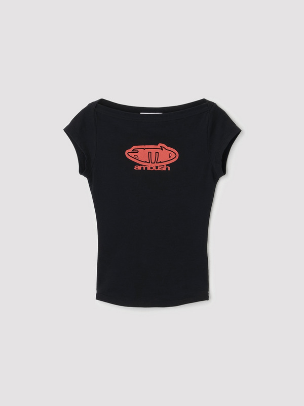 BOAT NECK FITTED T-SHIRT