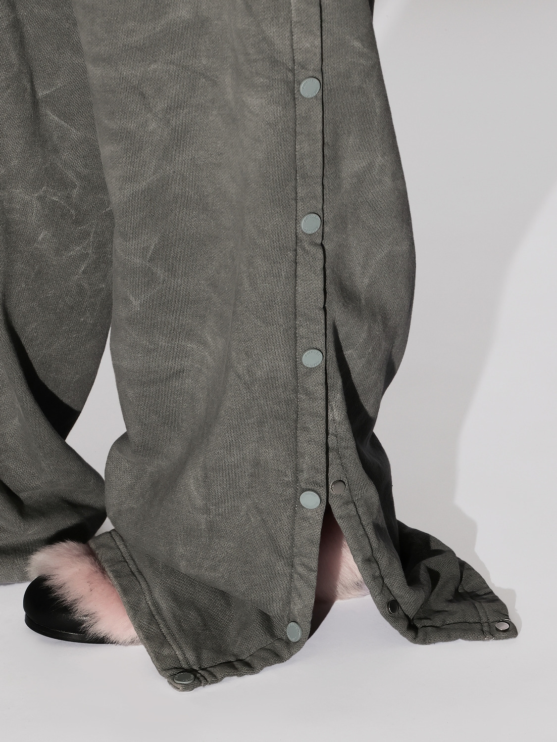 WASHED SIDE OPEN SWAET PANTS 詳細画像 Grey 5