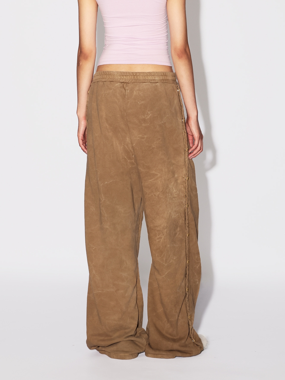 WASHED SIDE OPEN SWAET PANTS 詳細画像 Brown 4