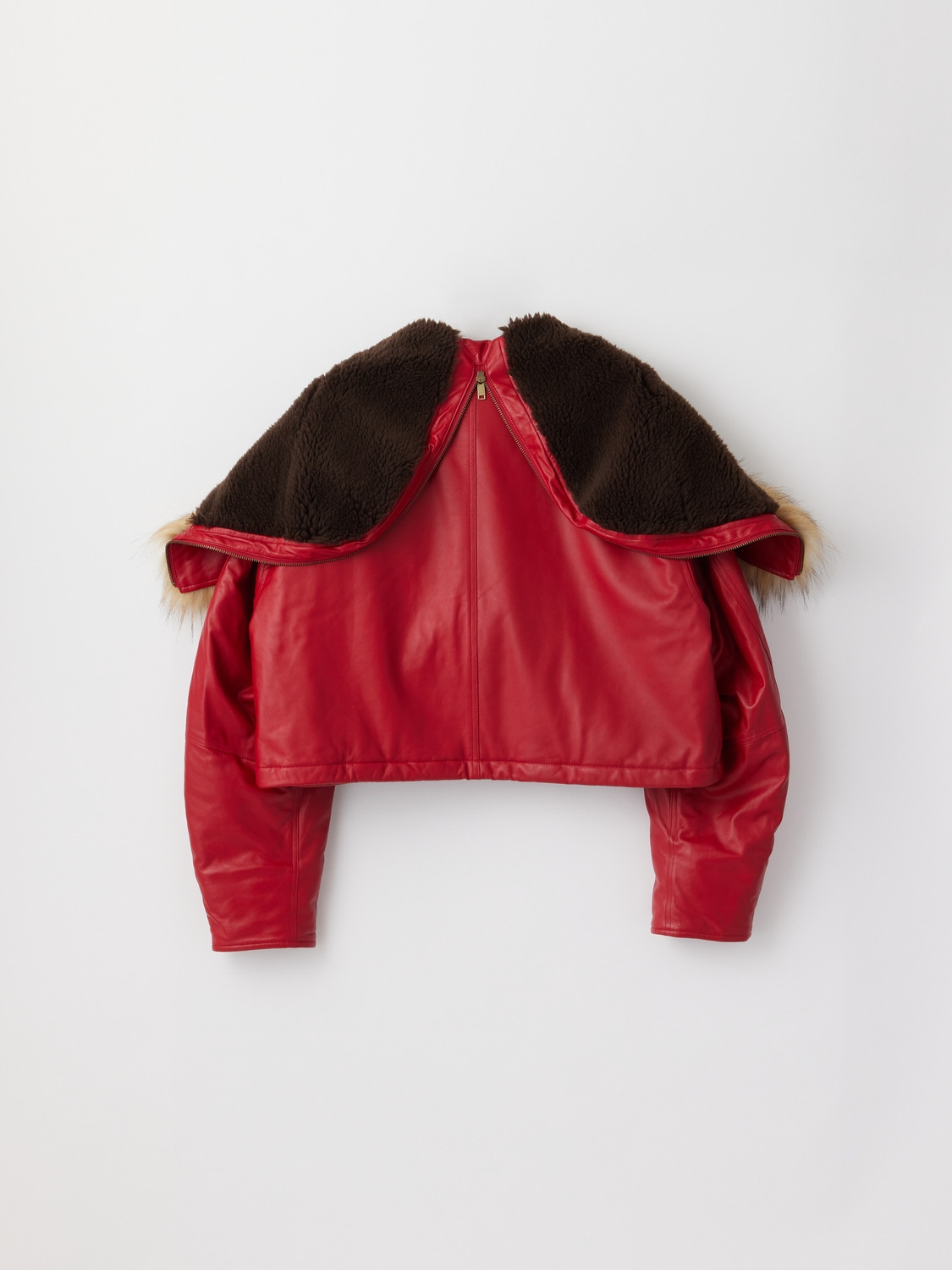 LEATHER CROPPED N3B 詳細画像 Red 2