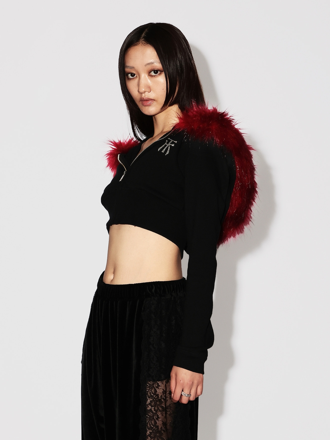 HALTER NECK HOODIE 詳細画像 Black 3