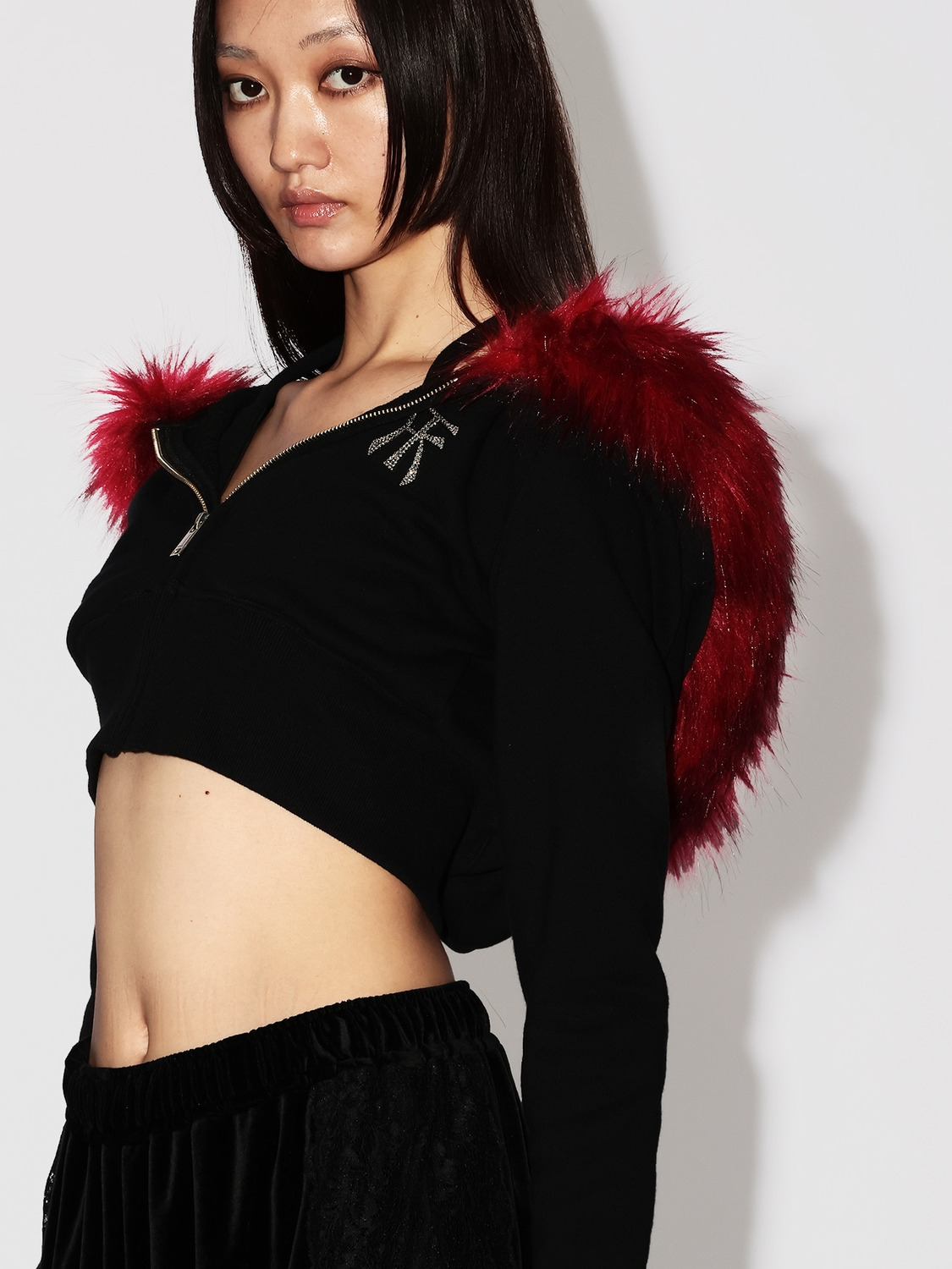 HALTER NECK HOODIE 詳細画像 Black 5