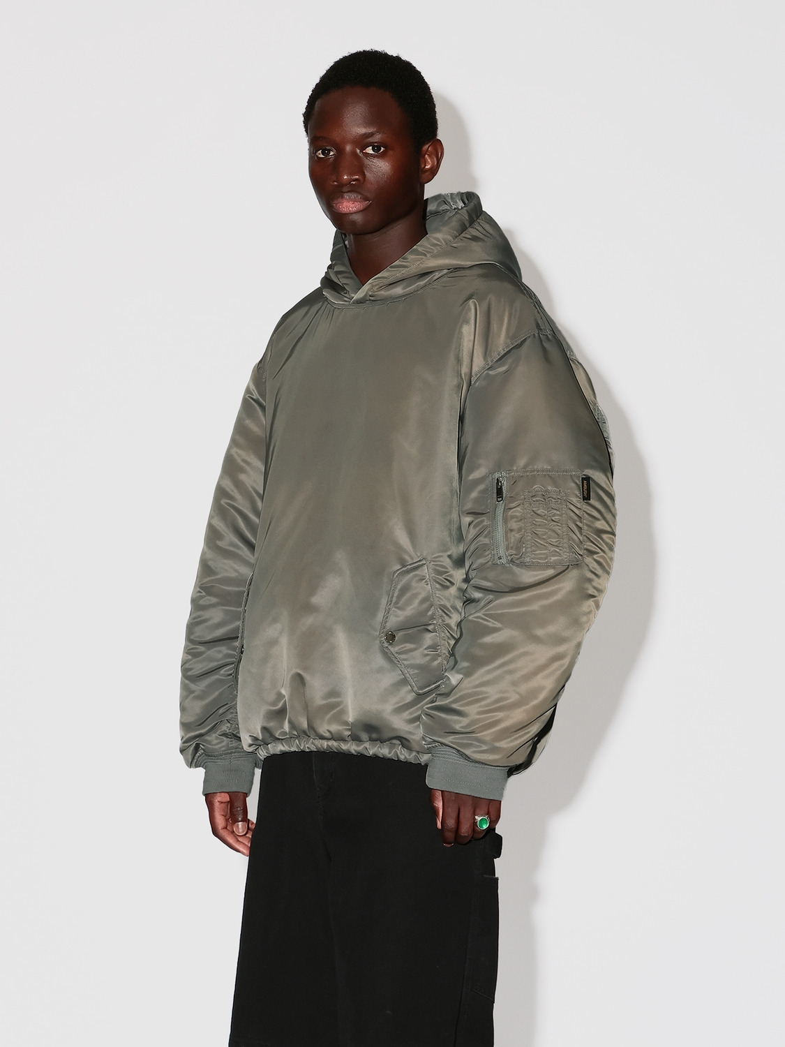 PULLOVER HOODIE MA-1 詳細画像 Grey 5