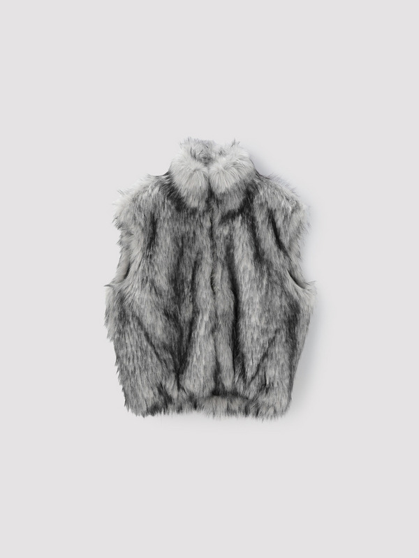 FAKE FUR REVERSIBLE VEST