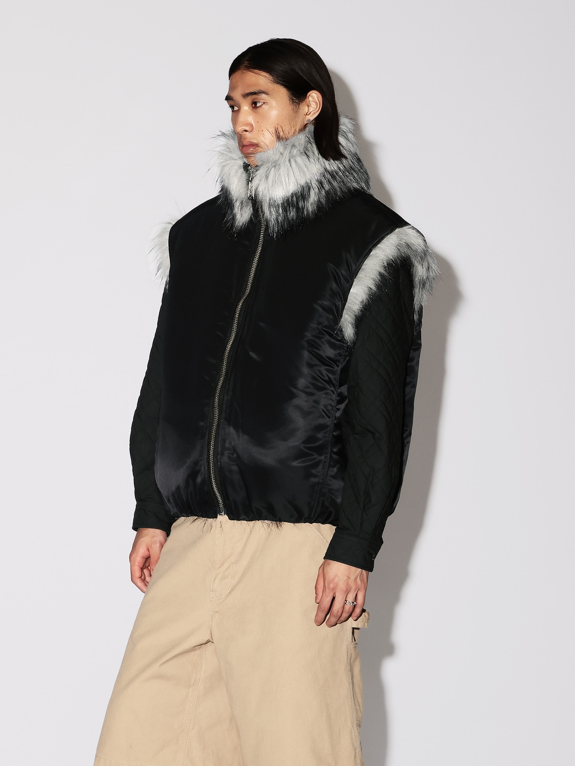 FAKE FUR REVERSIBLE VEST 詳細画像 White 9