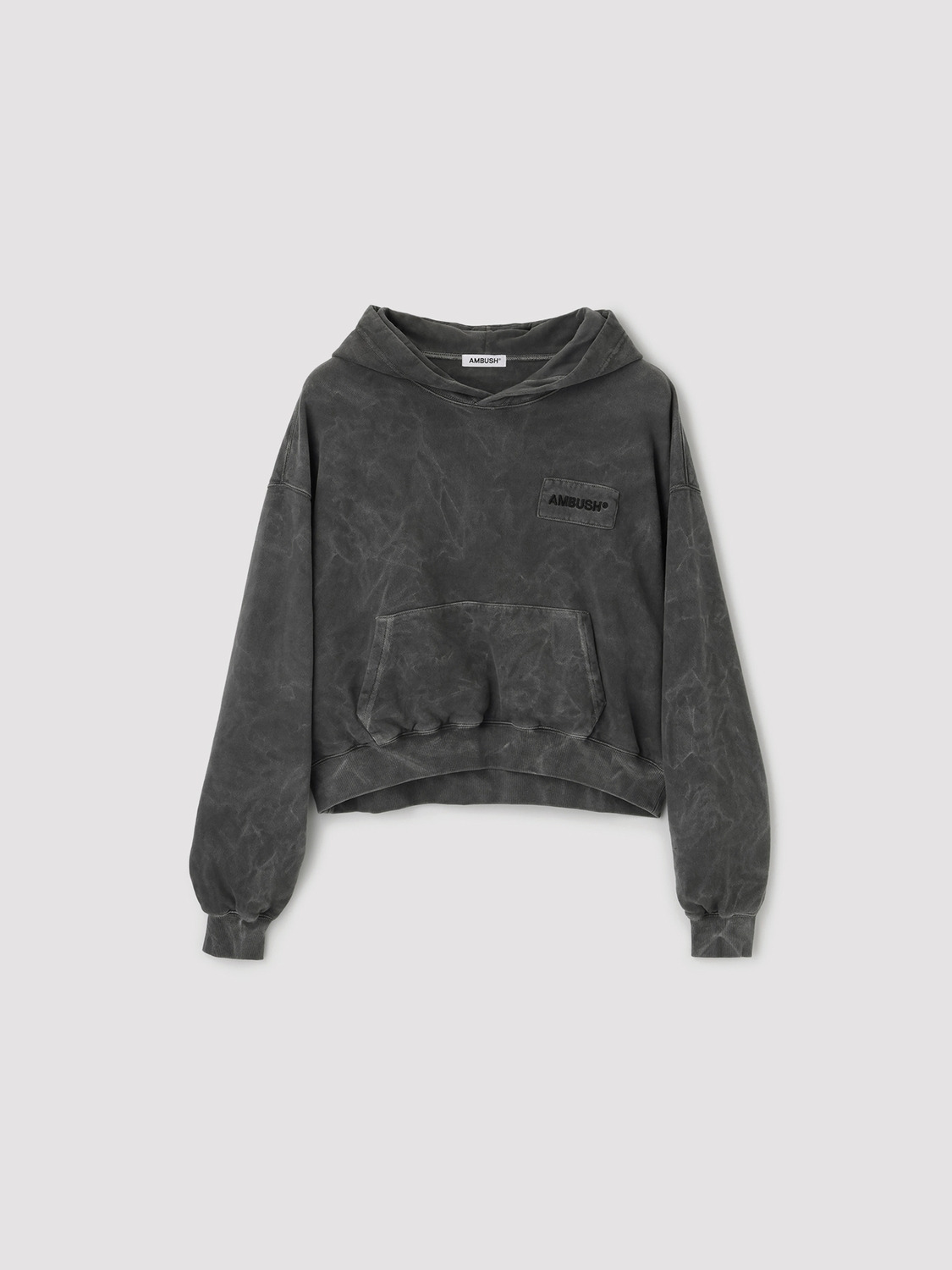 WASHED CROPPED HOODIE 詳細画像 Black 1