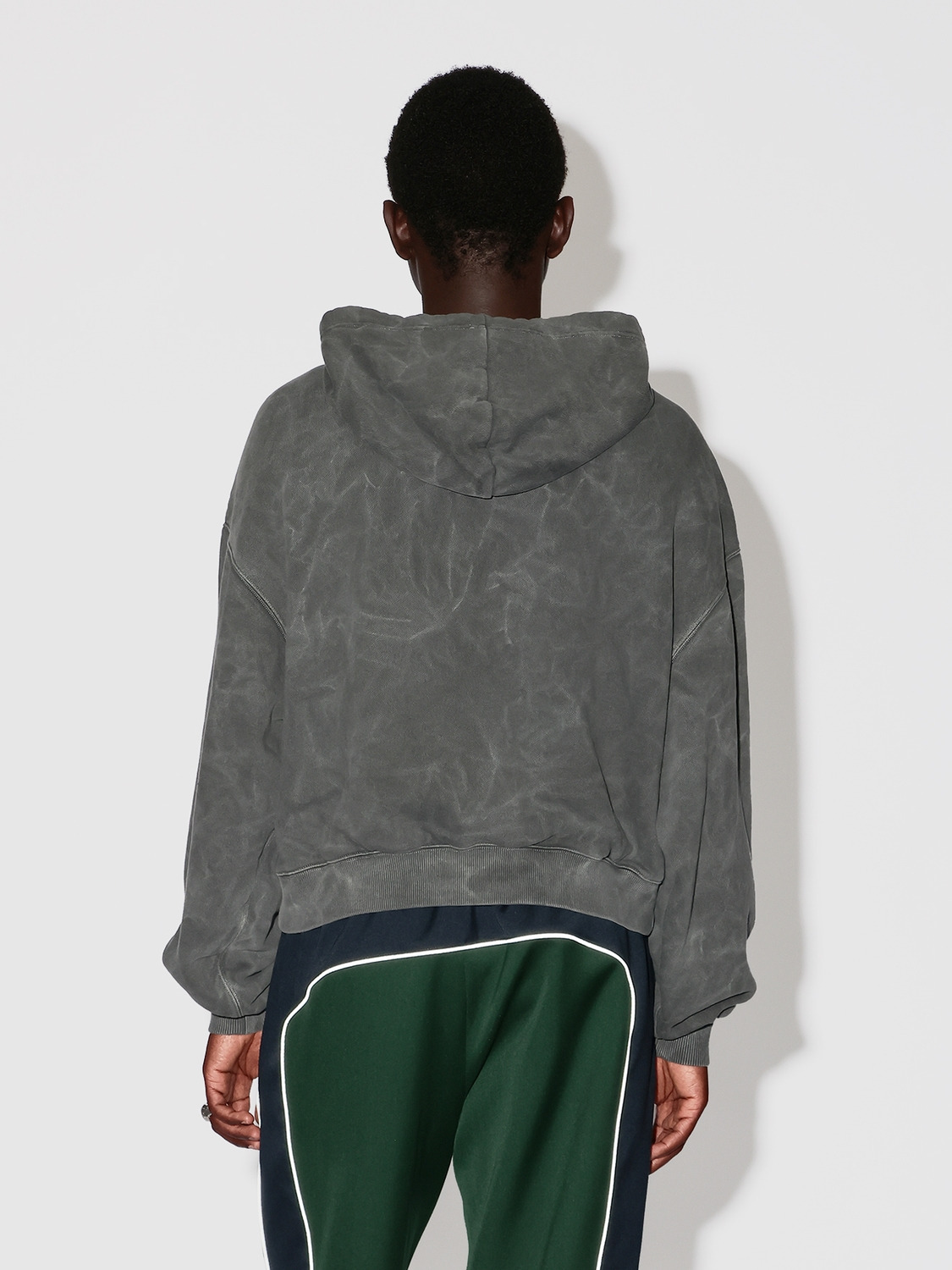 WASHED CROPPED HOODIE 詳細画像 Black 4