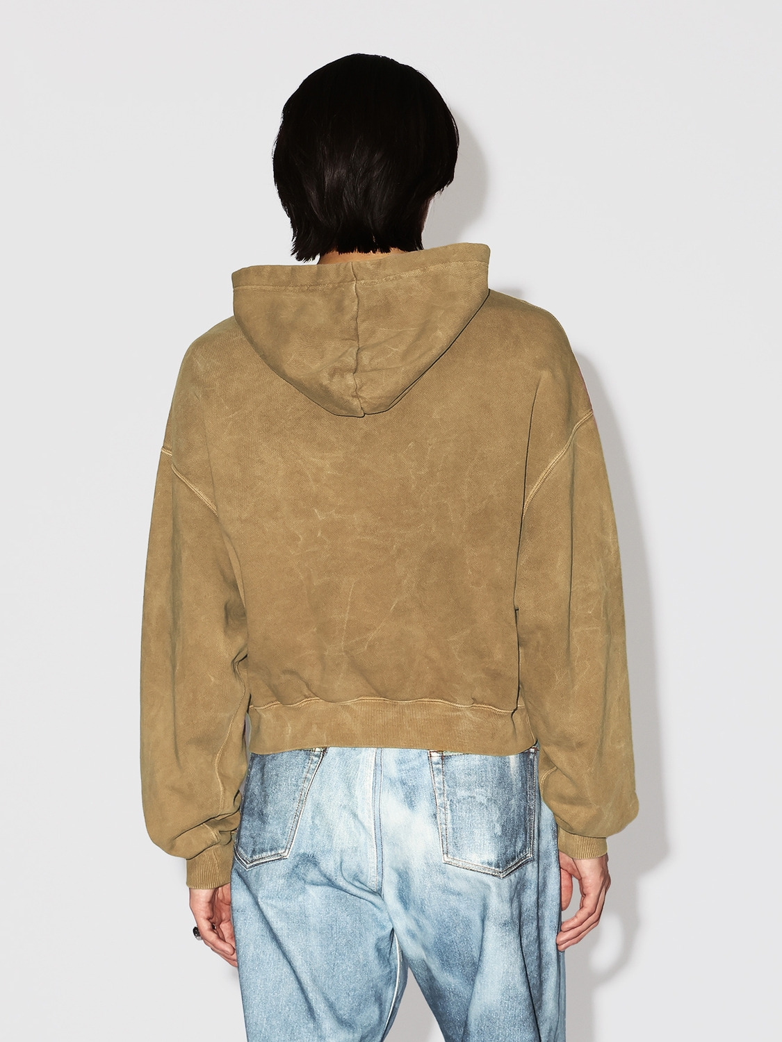 WASHED CROPPED HOODIE 詳細画像 Beige 4