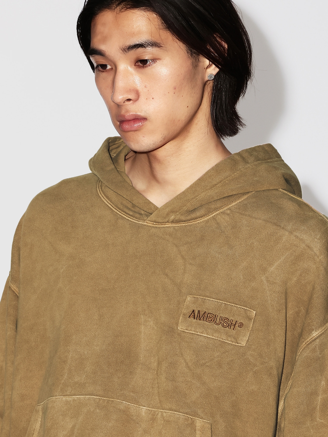 WASHED CROPPED HOODIE 詳細画像 Beige 5