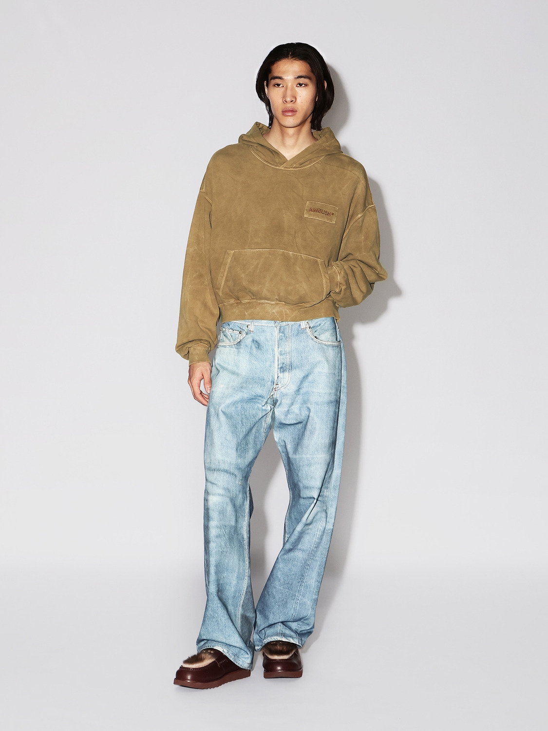 WASHED CROPPED HOODIE 詳細画像 Beige 6
