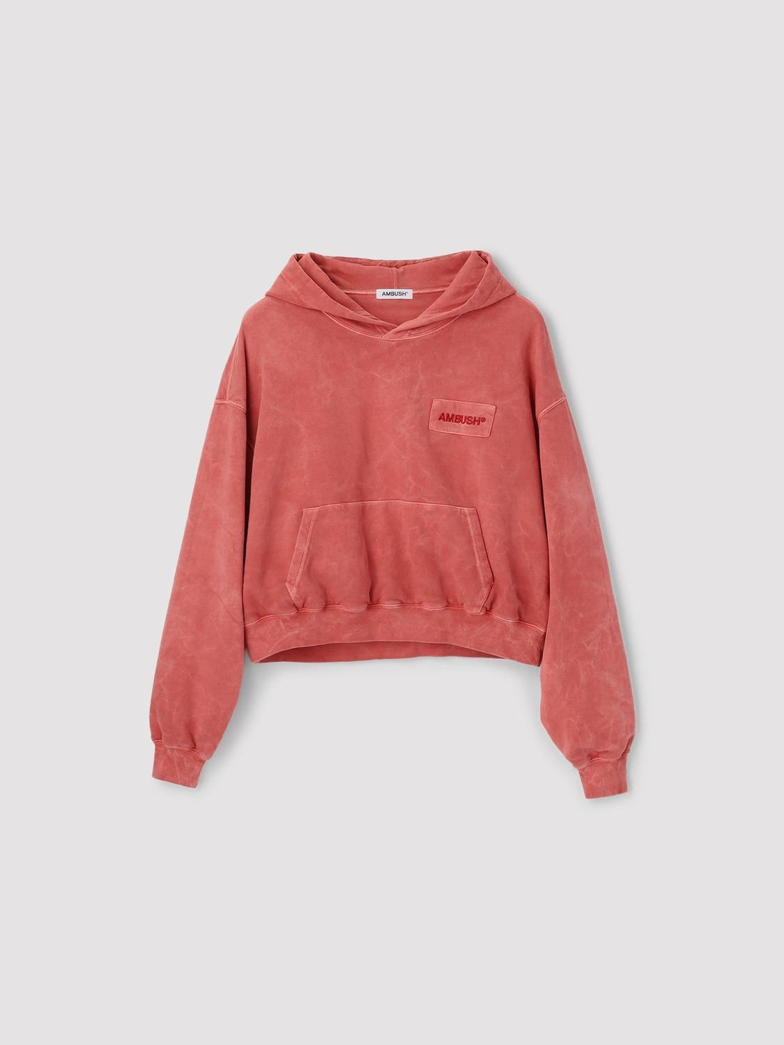 WASHED CROPPED HOODIE 詳細画像 Red 1
