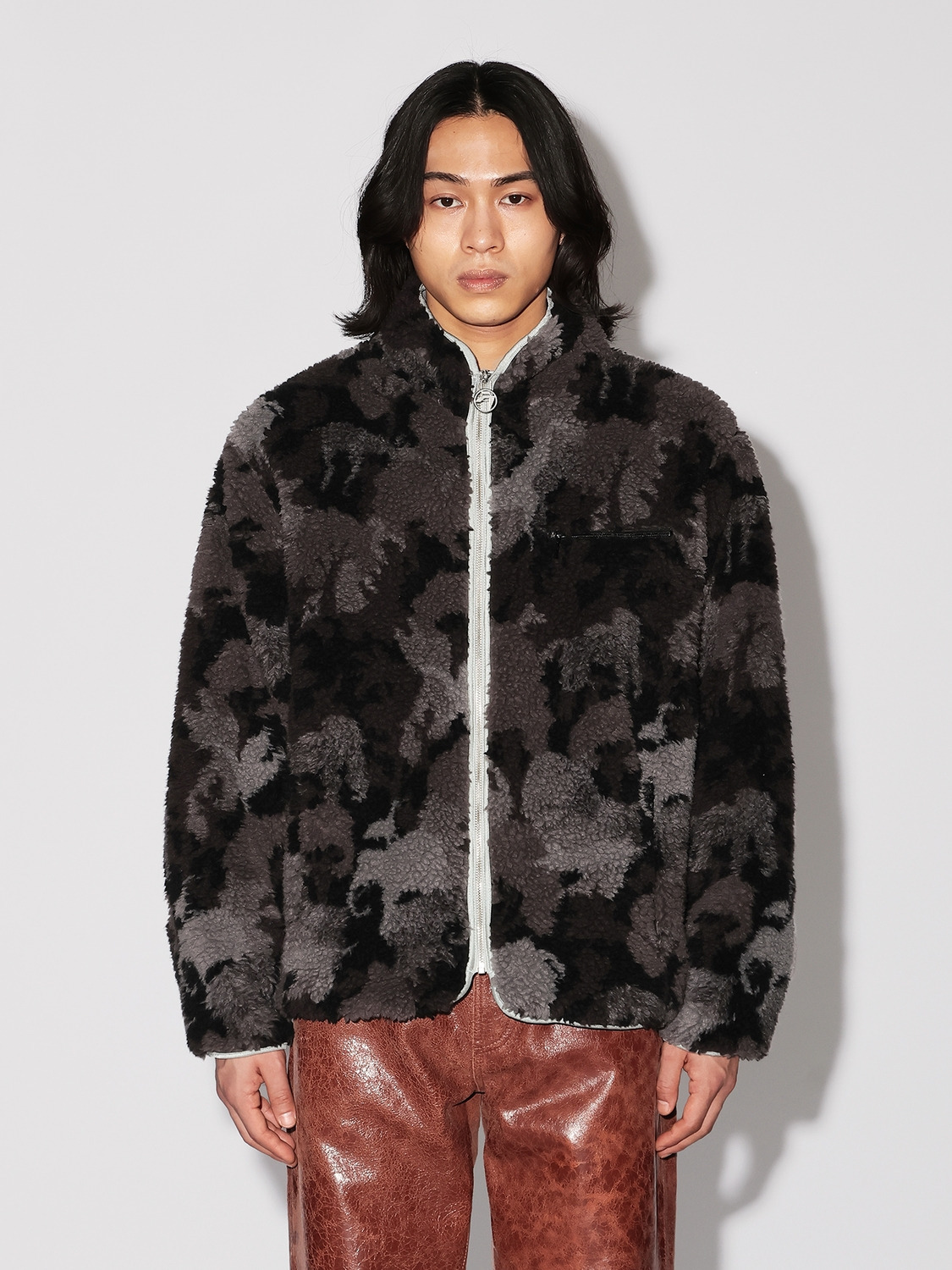 CAMOFLAGE BOA JACKET 詳細画像 Grey 2