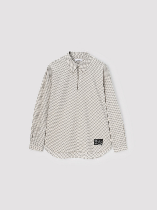 CHECK PULLOVER SHIRT