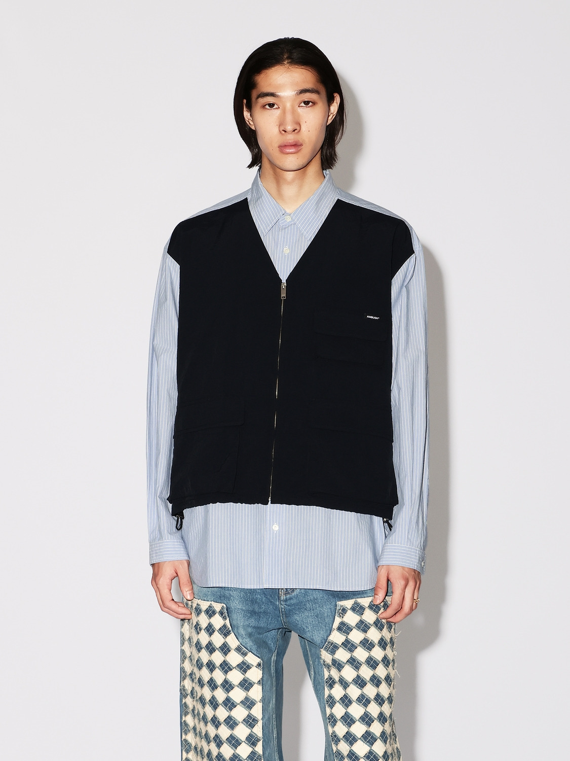 LAYERED VEST SHIRT 詳細画像 Black 2