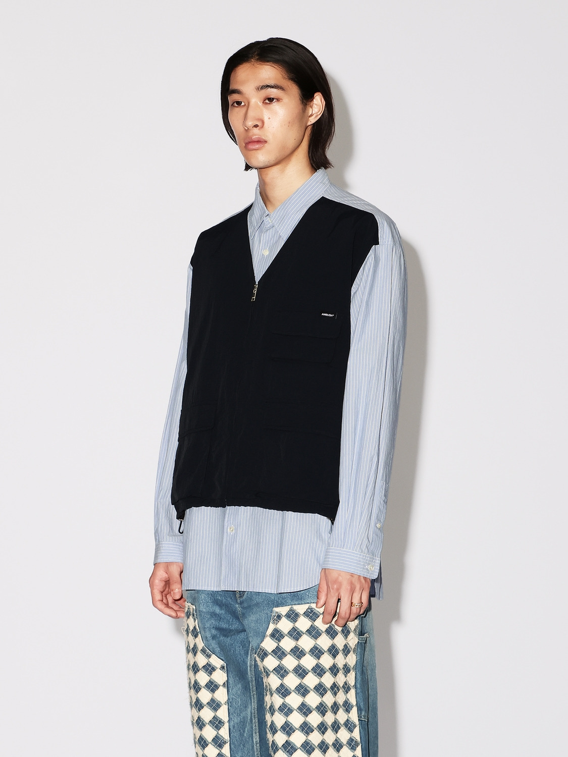 LAYERED VEST SHIRT 詳細画像 Black 3