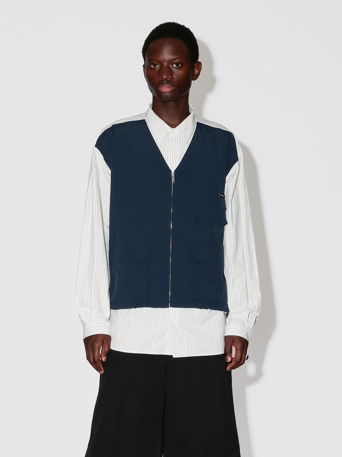 LAYERED VEST SHIRT 詳細画像 Navy 2