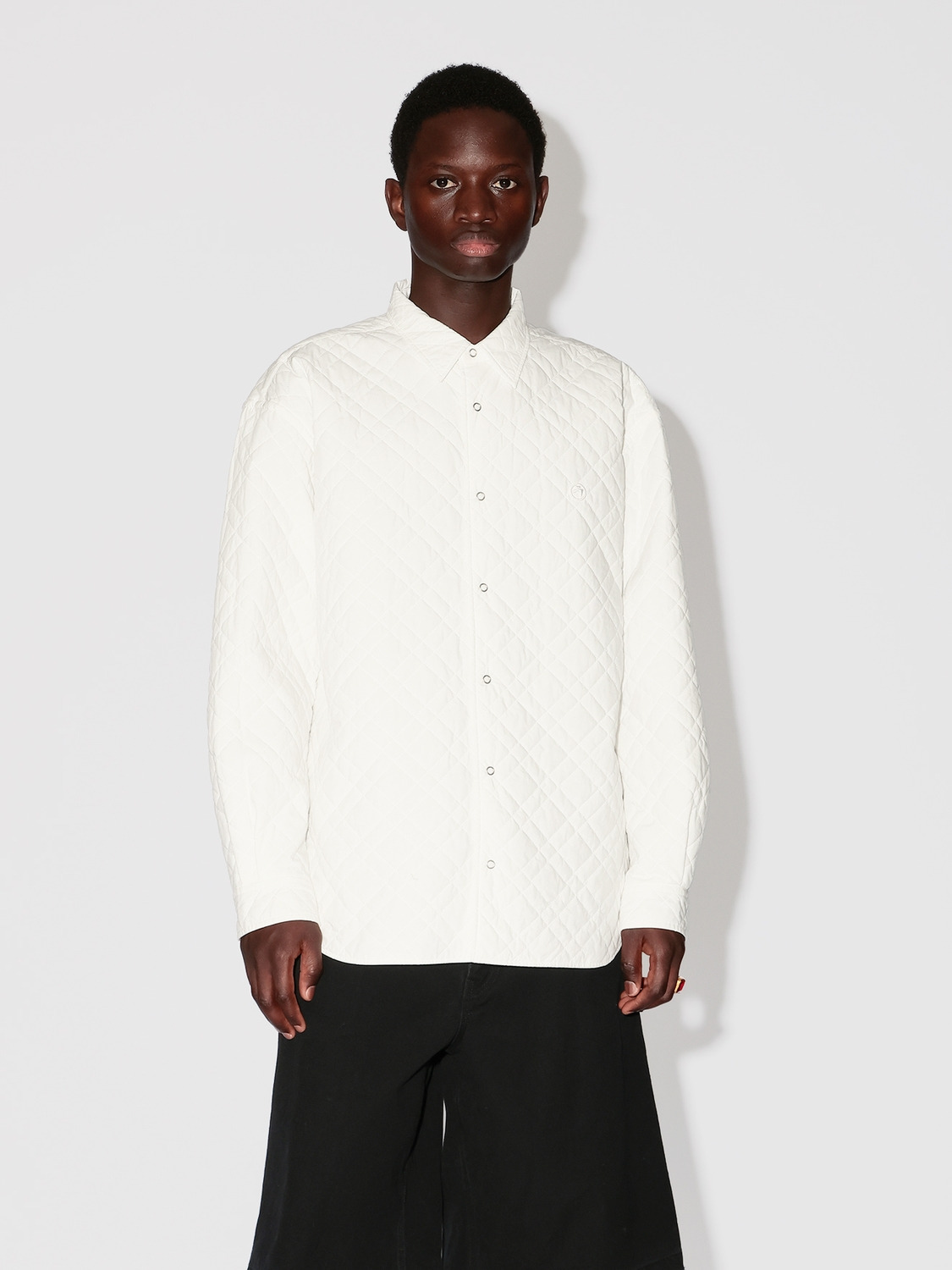 QUILTING PADDED SHIRT 詳細画像 White 2