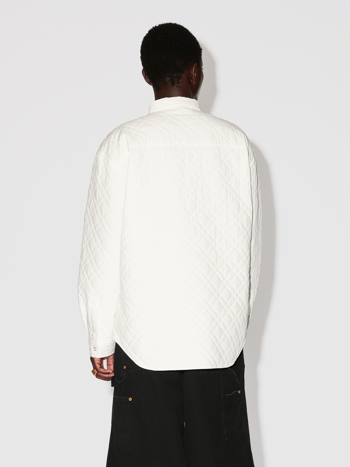 QUILTING PADDED SHIRT 詳細画像 White 4