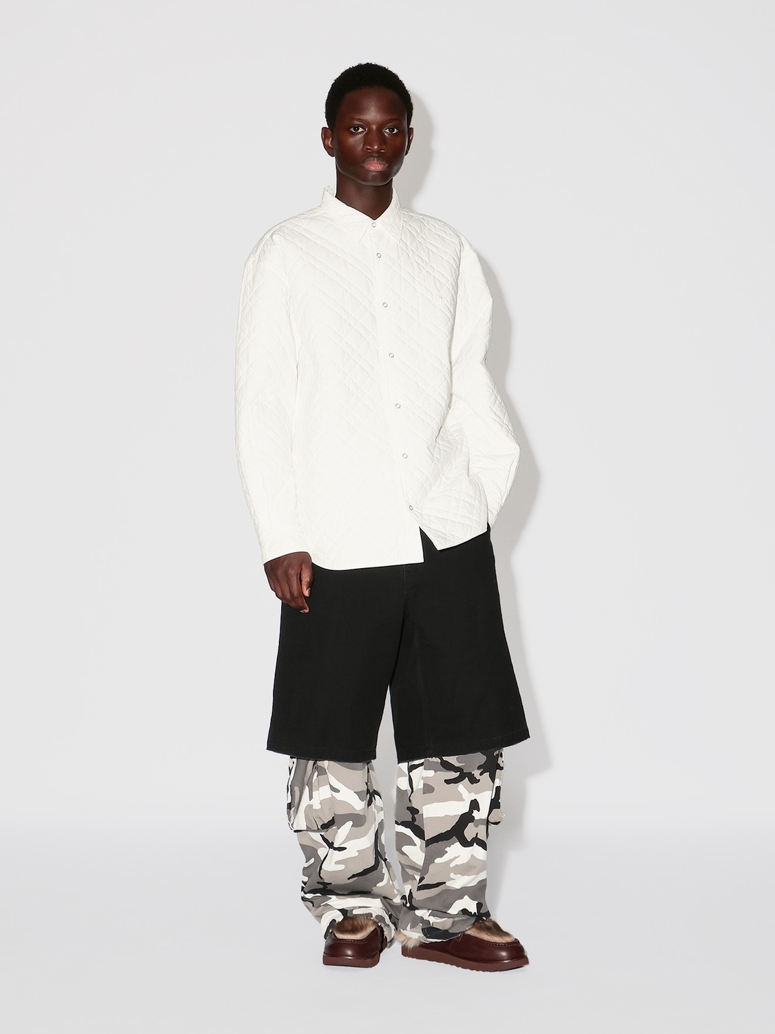 QUILTING PADDED SHIRT 詳細画像 White 6