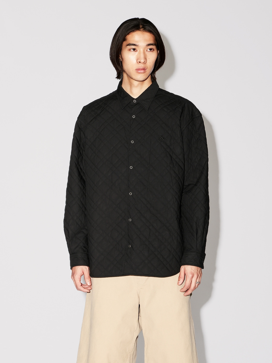 QUILTING PADDED SHIRT 詳細画像 Black 2