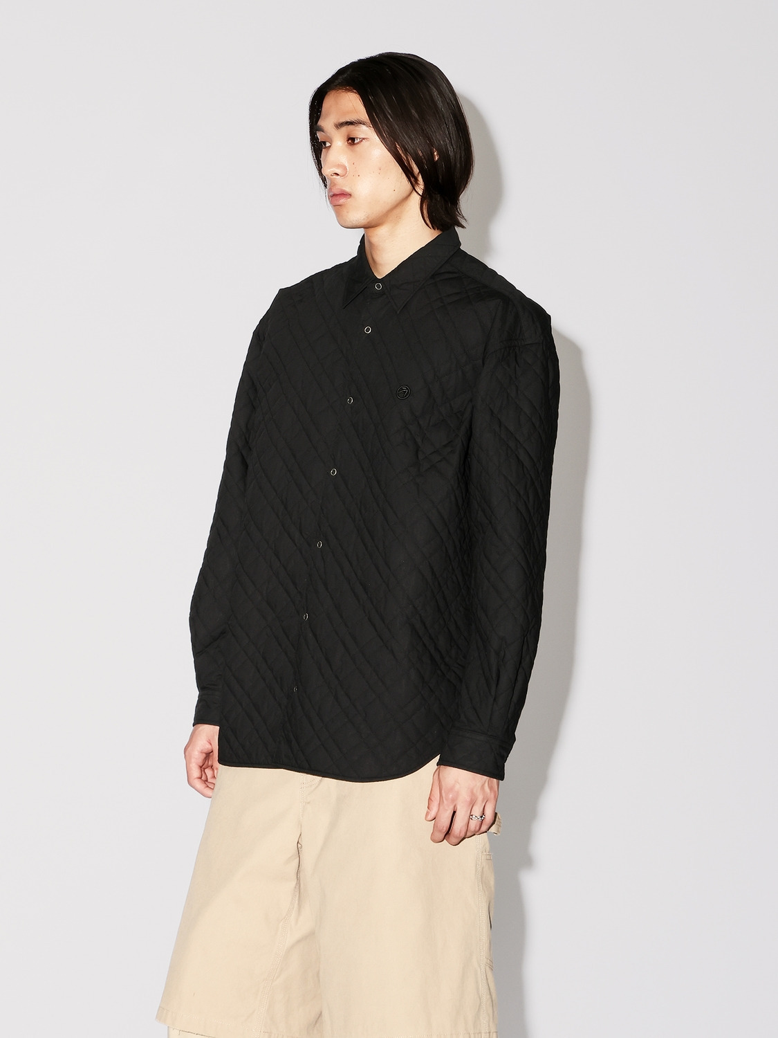 QUILTING PADDED SHIRT 詳細画像 Black 3