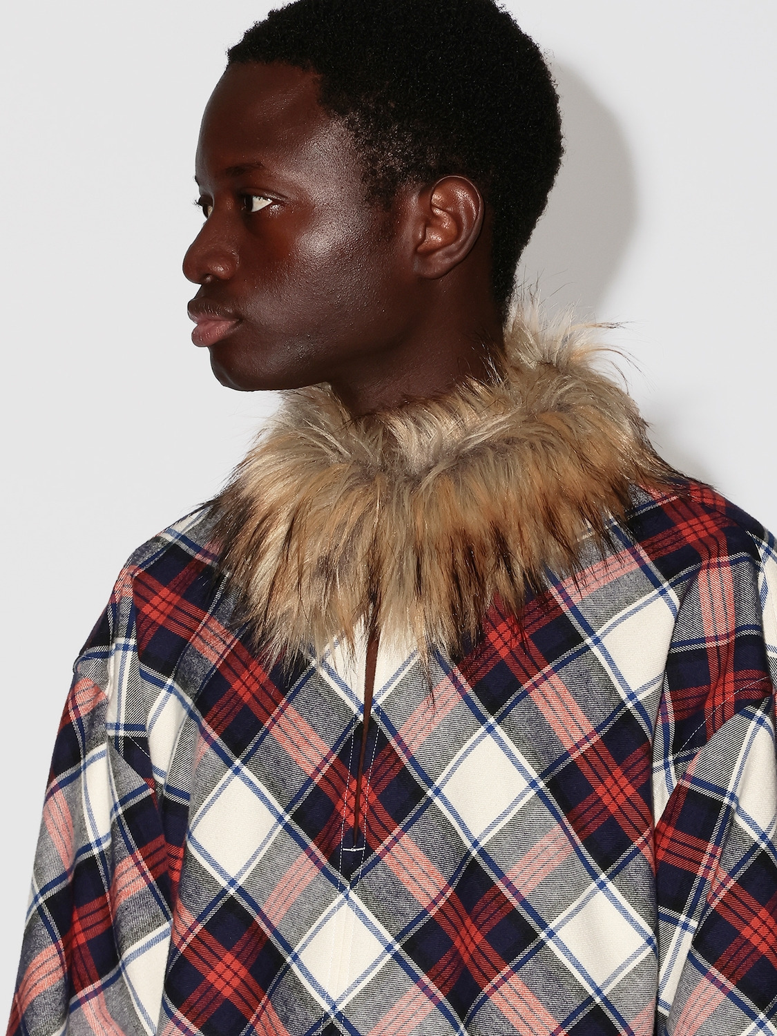 FUR COLLAR PULLOVER NEL SHIRT 詳細画像 Multi 5