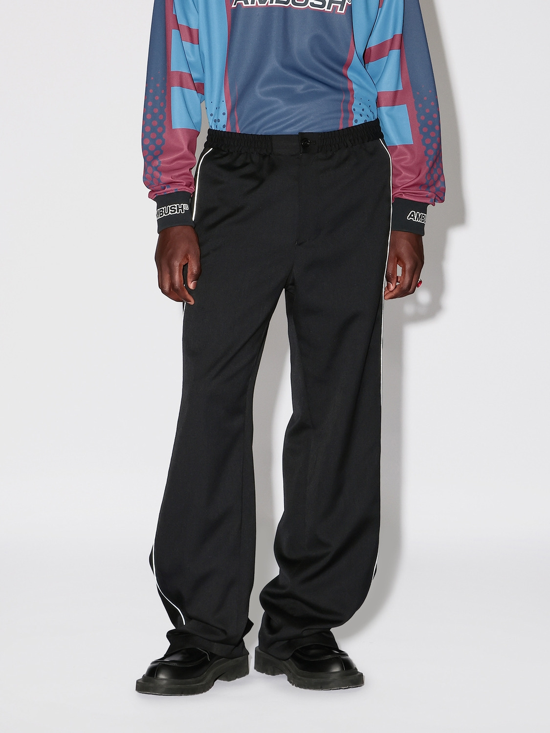 WOOL TRACK SUIT PANTS 詳細画像 Black 2