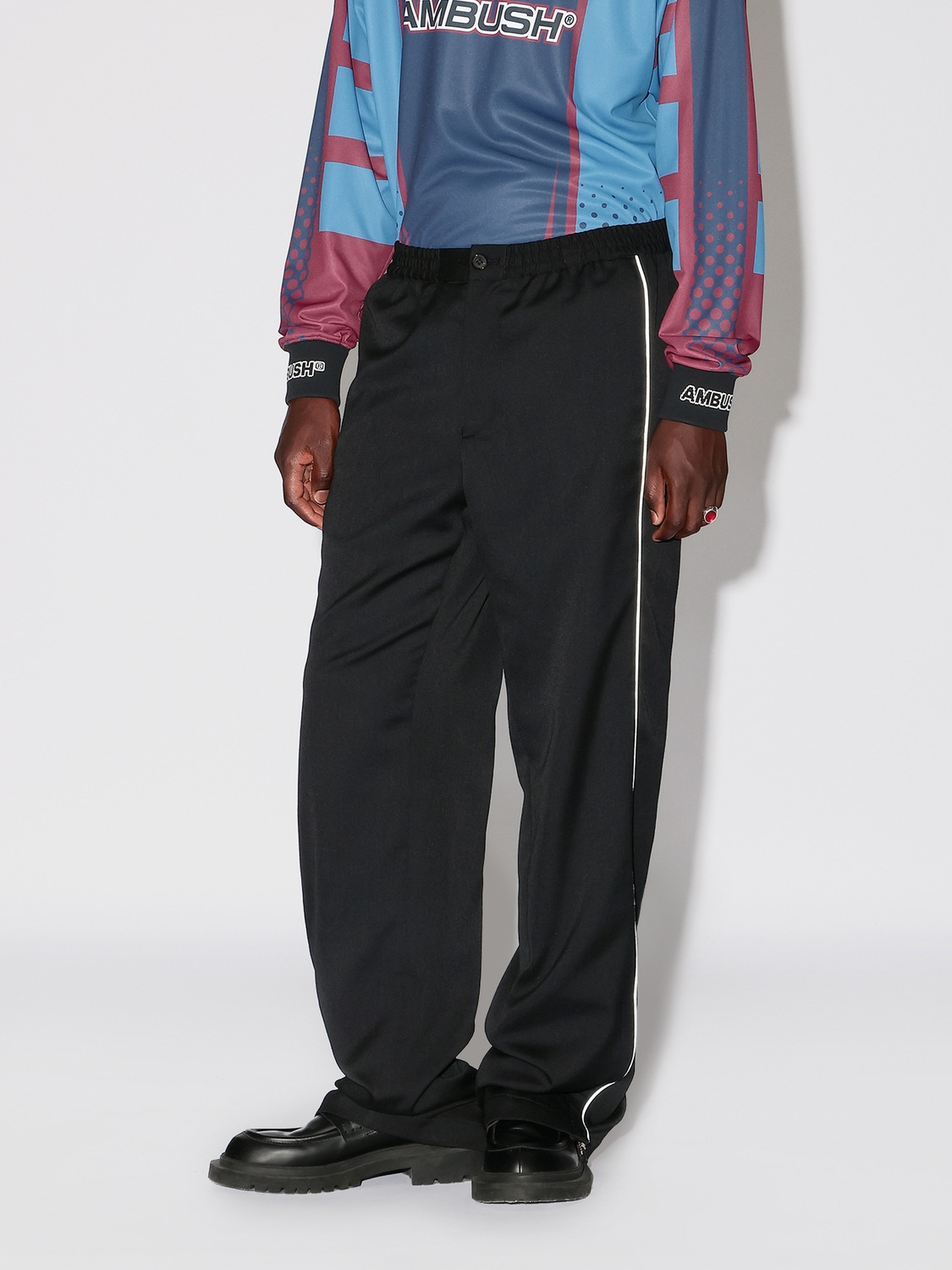 WOOL TRACK SUIT PANTS 詳細画像 Black 3