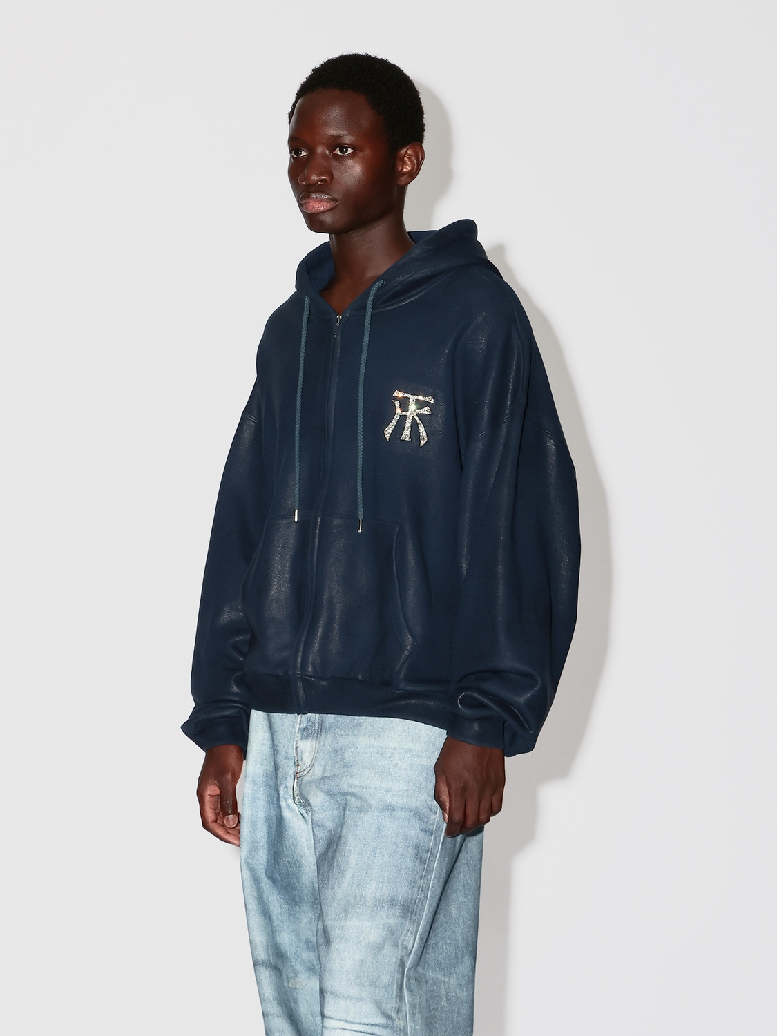 WAX TK SWEAT ZIP UP HOODIE 詳細画像 Navy 3