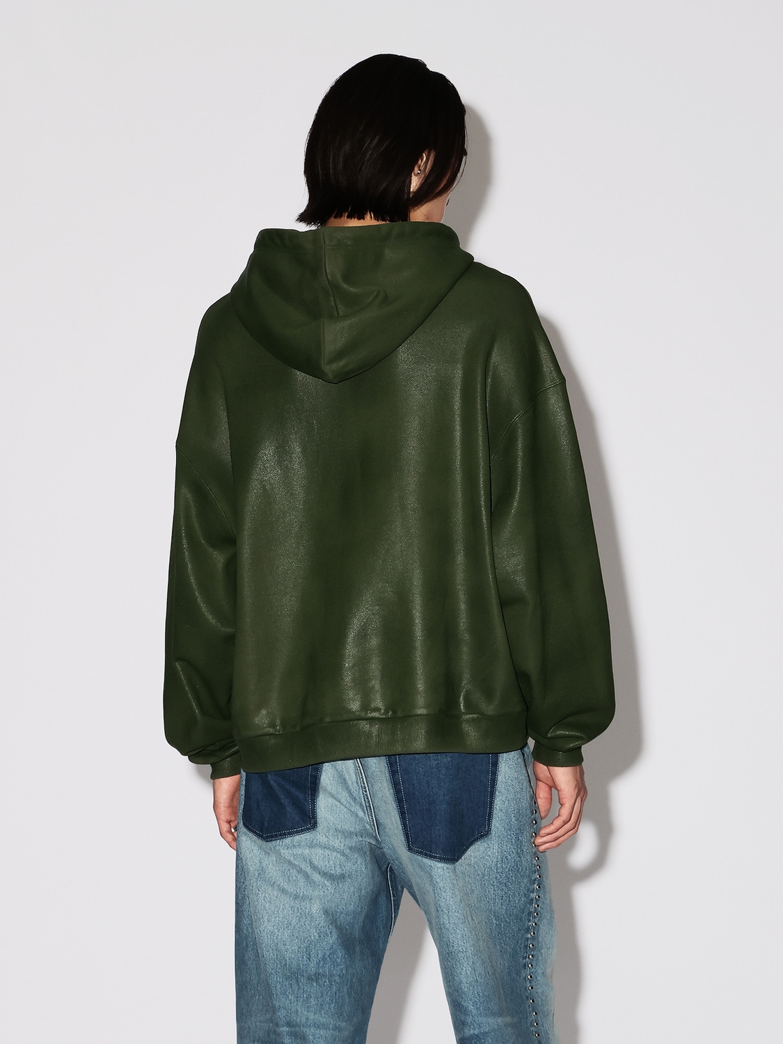 WAX TK SWEAT ZIP UP HOODIE 詳細画像 Green 4